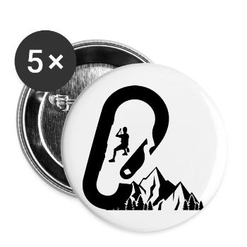 Bouldering Climbing Climbing - Buttons large 2.2''/56 mm (5-pack) - white - Front