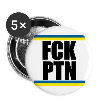 FCK PTN - Buttons large 2.2''/56 mm (5-pack) - white - Front