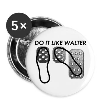 Pedale Rallye - Buttons groß 56 mm (5er Pack) - Weiß - Vorne