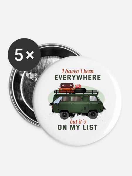 on my list - Buttons groß 56 mm (5er Pack) - Weiß