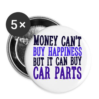 Car Humorous Statement Car Lover Mechanics - Buttons large 2.2''/56 mm (5-pack) - white - Front