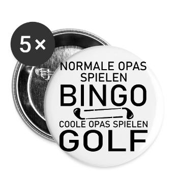 golf sport - Buttons groß 56 mm (5er Pack) - Weiß - Vorne