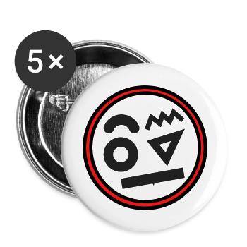 An der Spitze - Buttons groß 56 mm (5er Pack) - Weiß - Vorne