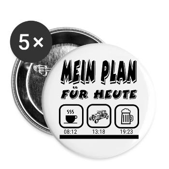 Auto - Buttons groß 56 mm (5er Pack) - Weiß - Vorne