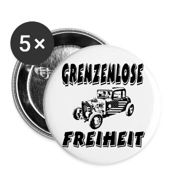 Auto - Buttons groß 56 mm (5er Pack) - Weiß - Vorne