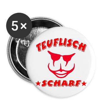 Sommer - Buttons groß 56 mm (5er Pack) - Weiß - Vorne