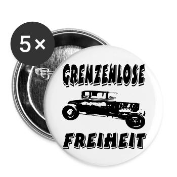 Auto - Buttons groß 56 mm (5er Pack) - Weiß - Vorne