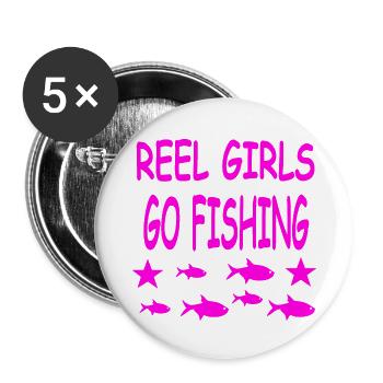 Angling - Buttons large 2.2''/56 mm (5-pack) - white - Front