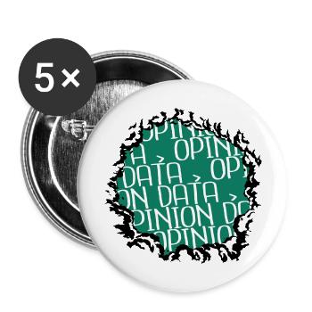 fullstack developer doctor present computer humour - Buttons large 2.2''/56 mm (5-pack) - white - Front