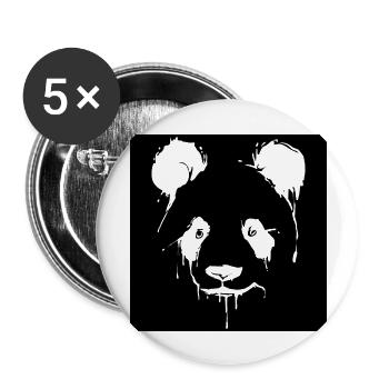 Panda | Panda Bear | Asia | Animals - Buttons large 2.2''/56 mm (5-pack) - white - Front