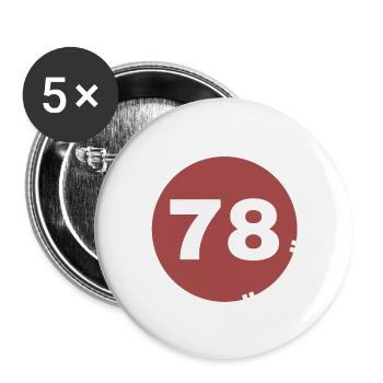 Karabük - Buttons groß 56 mm (5er Pack) - Weiß - Vorne