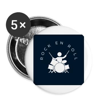 Klara - Buttons groß 56 mm (5er Pack) - Weiß - Vorne