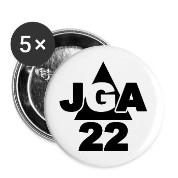 JGA, JGA 22 - Buttons groß 56 mm (5er Pack) - Weiß - Vorne