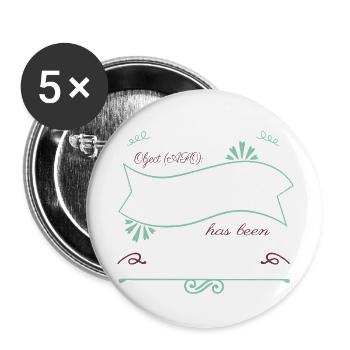 science fiction humor sayings - Buttons large 2.2''/56 mm (5-pack) - white - Front