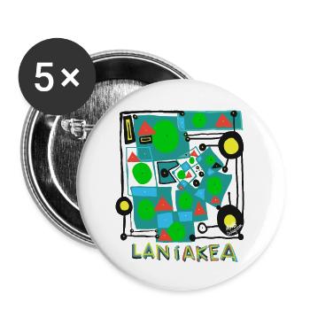 LANIAKEA v.Improved - Buttons large 2.2''/56 mm (5-pack) - white - Front