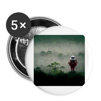 Lonely Voyager 001 - Buttons groß 56 mm (5er Pack) - Weiß - Vorne
