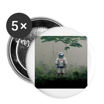 Lonely Voyager 017 - Buttons groß 56 mm (5er Pack) - Weiß - Vorne