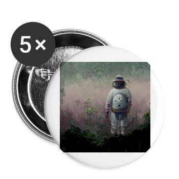 Lonely Voyager 024 - Buttons groß 56 mm (5er Pack) - Weiß - Vorne