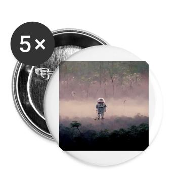 Lonely Voyager 011 - Buttons groß 56 mm (5er Pack) - Weiß - Vorne