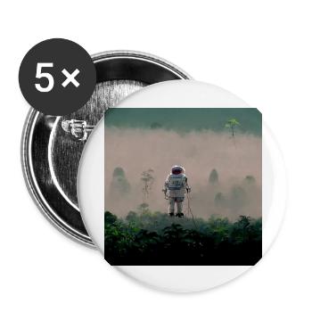 Lonely Voyager 023 - Buttons groß 56 mm (5er Pack) - Weiß - Vorne