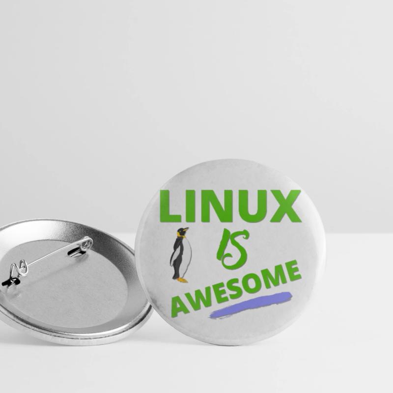 Linux is awesome - Gift for Computer Freaks Buttons large 2.2''/56 mm (5-pack)