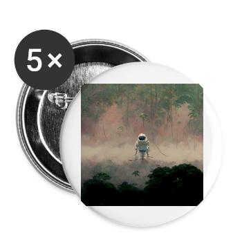 Lonely Voyager 035 - Buttons groß 56 mm (5er Pack) - Weiß - Vorne