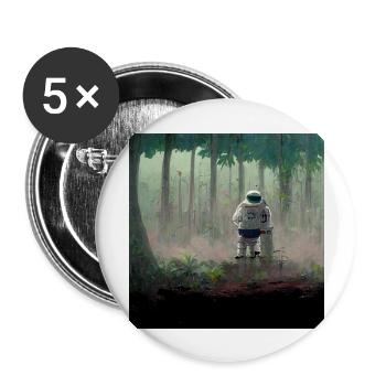 Lonely Voyager 041 - Buttons groß 56 mm (5er Pack) - Weiß - Vorne