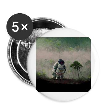 Lonely Voyager 065 - Buttons groß 56 mm (5er Pack) - Weiß - Vorne