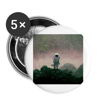 Lonely Voyager 052 - Buttons groß 56 mm (5er Pack) - Weiß - Vorne