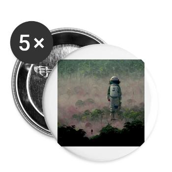 Lonely Voyager 031 - Buttons groß 56 mm (5er Pack) - Weiß - Vorne