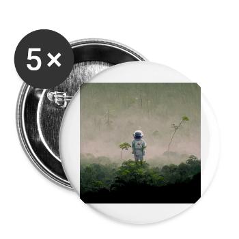 Lonely Voyager 063 - Buttons groß 56 mm (5er Pack) - Weiß - Vorne