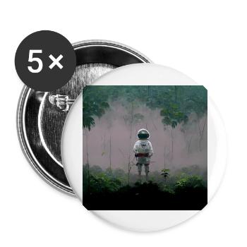 Lonely Voyager 079 - Buttons groß 56 mm (5er Pack) - Weiß - Vorne
