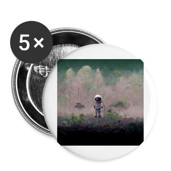 Lonely Voyager 048 - Buttons groß 56 mm (5er Pack) - Weiß - Vorne