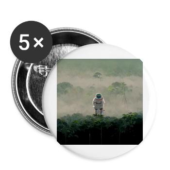 Lonely Voyager 076 - Buttons groß 56 mm (5er Pack) - Weiß - Vorne