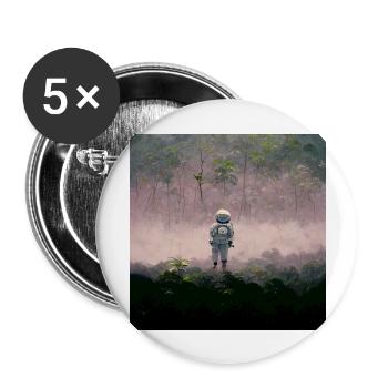 Lonely Voyager 062 - Buttons groß 56 mm (5er Pack) - Weiß - Vorne