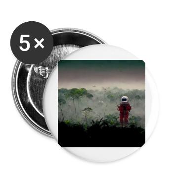 Lonely Voyager 077 - Buttons groß 56 mm (5er Pack) - Weiß - Vorne