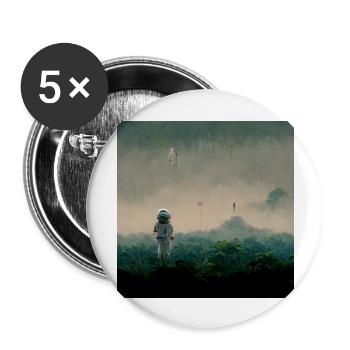Lonely Voyager 074 - Buttons groß 56 mm (5er Pack) - Weiß - Vorne