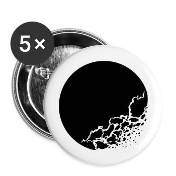 Moon - Buttons groß 56 mm (5er Pack) - Weiß - Vorne