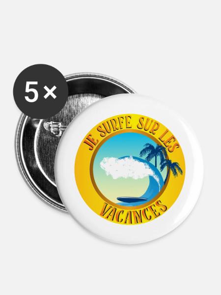 offene Stelle - Buttons groß 56 mm (5er Pack) - Weiß