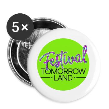 Tomorrowland Festival - Neon - Buttons large 2.2''/56 mm (5-pack) - white - Front