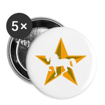 Cool Horses Horse Love Icelandic Horses Horse Fan - Buttons large 2.2''/56 mm (5-pack) - white - Front