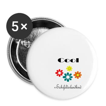 ©Eichsfelderlandkind - Buttons groß 56 mm (5er Pack) - Weiß - Vorne