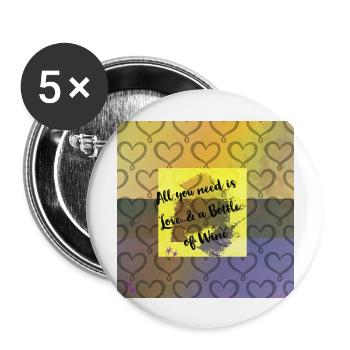 All you need - Buttons groß 56 mm (5er Pack) - Weiß - Vorne
