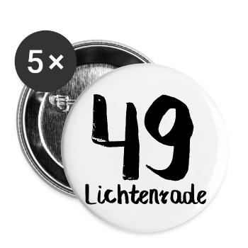 49 lichtenrade black - Buttons groß 56 mm (5er Pack) - Weiß - Vorne