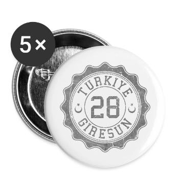 Giresun - Buttons groß 56 mm (5er Pack) - Weiß - Vorne