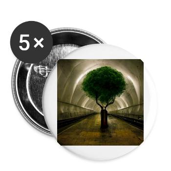 The Tree - Buttons large 2.2''/56 mm (5-pack) - white - Front