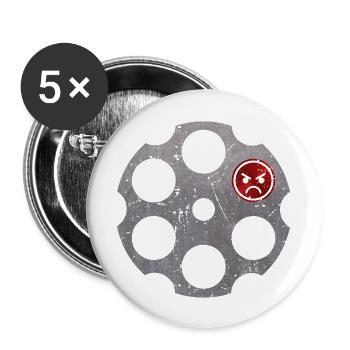 Revolver Drum - Buttons large 2.2''/56 mm (5-pack) - white - Front