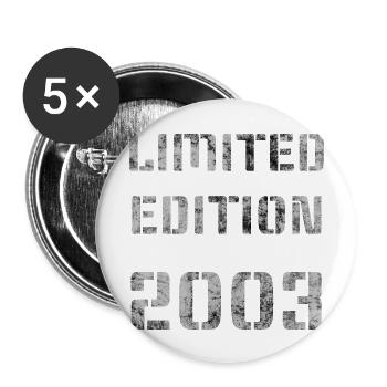 Limited Edition 2003 - Buttons groß 56 mm (5er Pack) - Weiß - Vorne