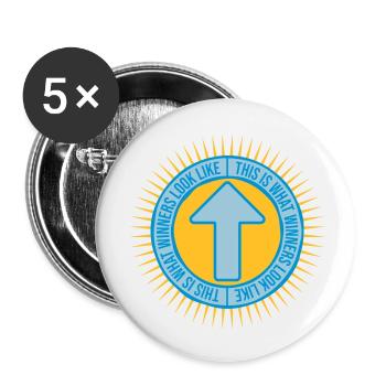 What Winners Look Like - Buttons large 2.2''/56 mm (5-pack) - white - Front