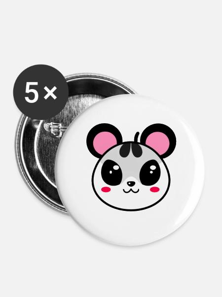 Ein seltsames Tier! - Buttons groß 56 mm (5er Pack) - Weiß